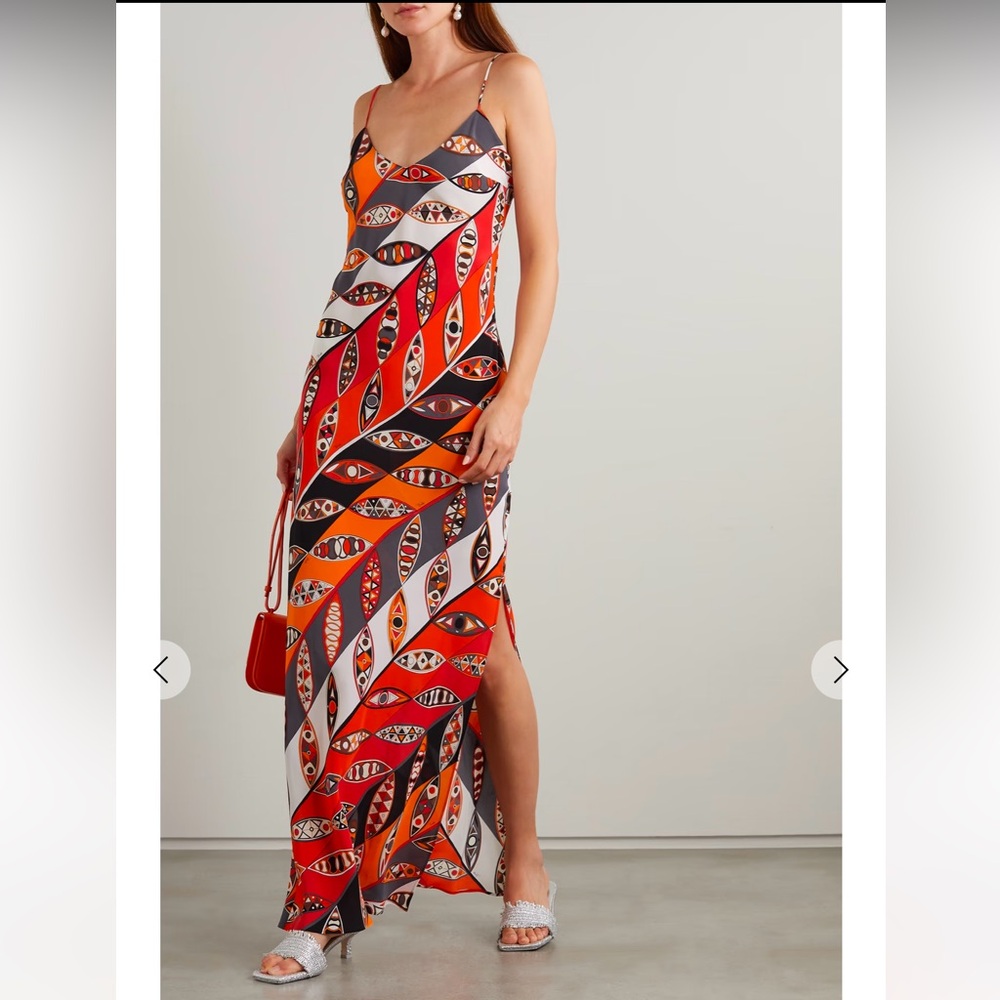 Emilio Pucci printed silk maxi dress